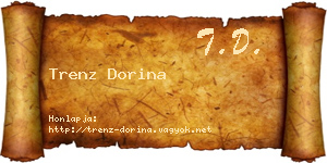 Trenz Dorina névjegykártya