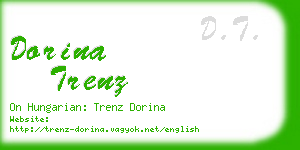 dorina trenz business card